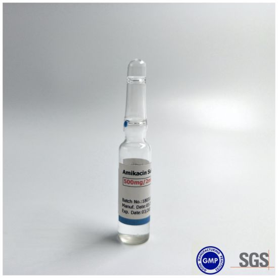 Inyección de sulfato de amikacina 2 ml: 0.1 g 2 ml: 0.2 g 2 ml: 0.5 g